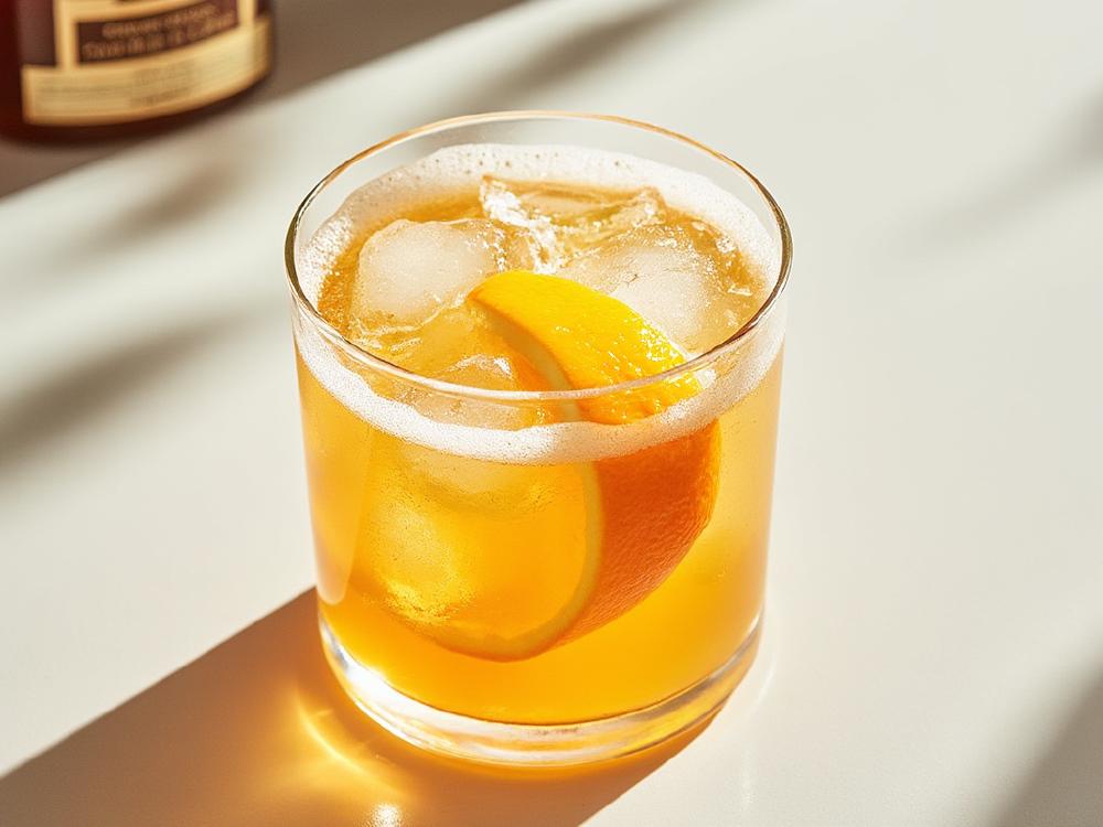 The 50/50 Cocktail (cocktail, highball, vodka) - The 50/50 is a classic example of a **highball**, a family of mixed drinks typically served in tall glasses with a base spirit and a mixer. Its origins likely lie in the early 20th century, where the popularity of citrus-based cocktails like the Screwdriver and Orange Blossom blossomed. 