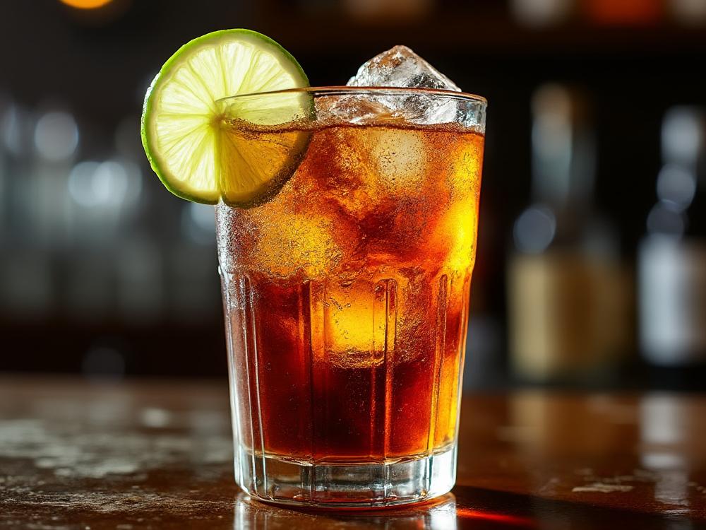 The Cuba Libre Cocktail (cocktail, highball, rum) - The Cuba Libre, a refreshing blend of light rum, lime, and Coca-Cola, belongs to the Highball family. Originating in Havana, Cuba, during the Spanish-American War, it's said to have been created by American soldiers mixing their rum with Coke and lime. 