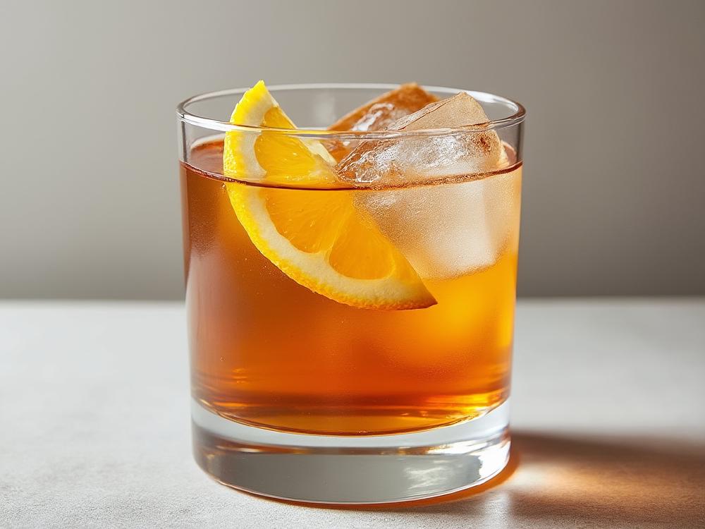 The Devil Inside Cocktail (cocktail, ancestral, rye) - The Devil Inside belongs to the **Whiskey Sour** family, a classic cocktail style that blends whiskey with citrus and sweetener.  This particular iteration, with its rye and scotch base, hints at a **New York** origin, likely born in the early 20th century. 