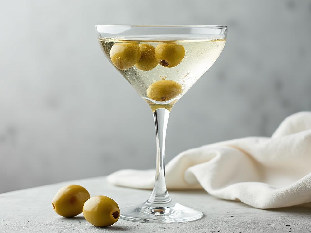 The Dry Martini Cocktail (cocktail, martini, gin) - The Dry Martini, a classic member of the Martini family, is a gin-based cocktail with roots in 19th-century America. Its austere dryness, a testament to the dominance of gin over vermouth, is what defines it.  