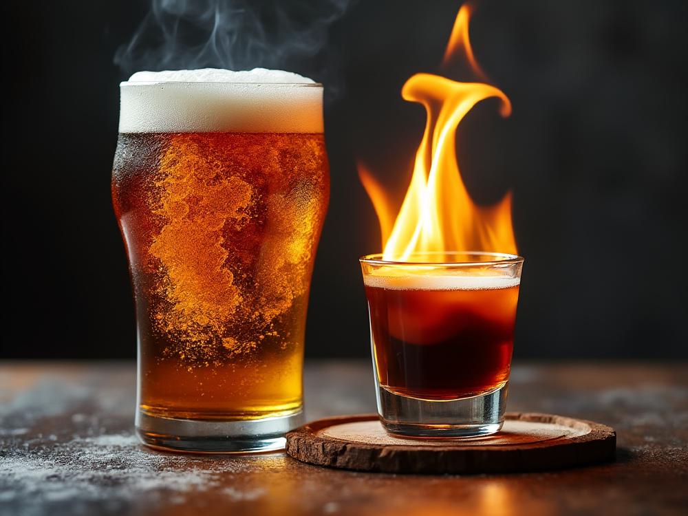 The Flaming Dr. Pepper Shot