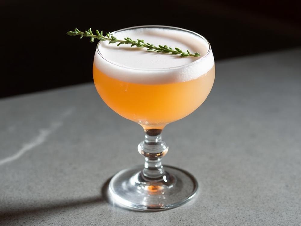 The Frisco Sour Cocktail (cocktail, sour, whiskey) - The Frisco Sour is a member of the Sour family, a classic cocktail style featuring a base spirit, citrus juice, and sweetener. This specific variation, likely hailing from San Francisco (Frisco), embraces the city's history of blending whiskey and the distinctive herbal sweetness of Benedictine. 