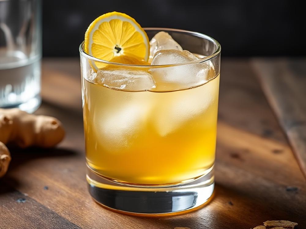 The Ginger  Cocktail (cocktail, sour, gin) - The Ginger Cocktail is a refreshing, citrus-forward drink belonging to the **Gin Sour** family. Though its exact origin is unknown, its simple combination of gin, citrus, and a sweetening agent echoes the classic Sour formula, popularized in the late 19th century.  