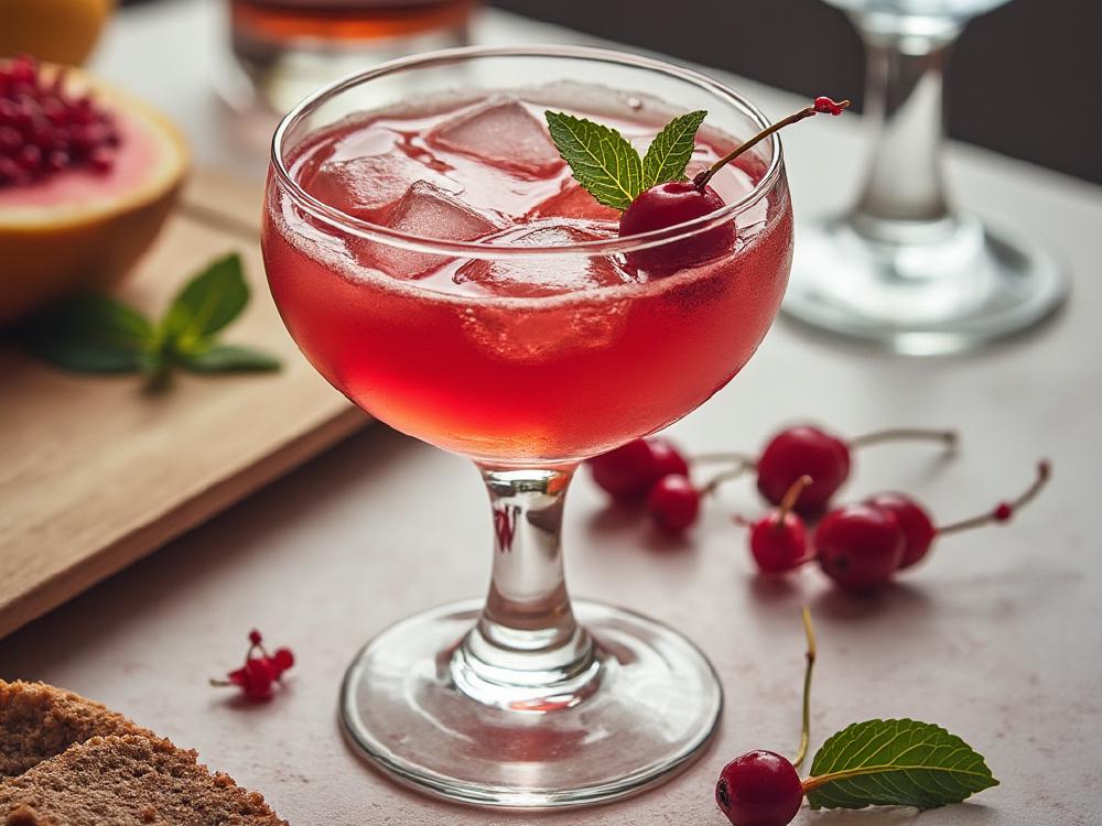 The Jitterbug Cocktail (cocktail, highball, gin) - The Jitterbug, a vibrant blend of gin, vodka, and grenadine, belongs to the **Highball** family, known for their tall, refreshing nature.  While its precise origin is unclear, its combination of spirits and sweet elements likely emerged in the **1920s-1930s**, during the cocktail boom following Prohibition. 