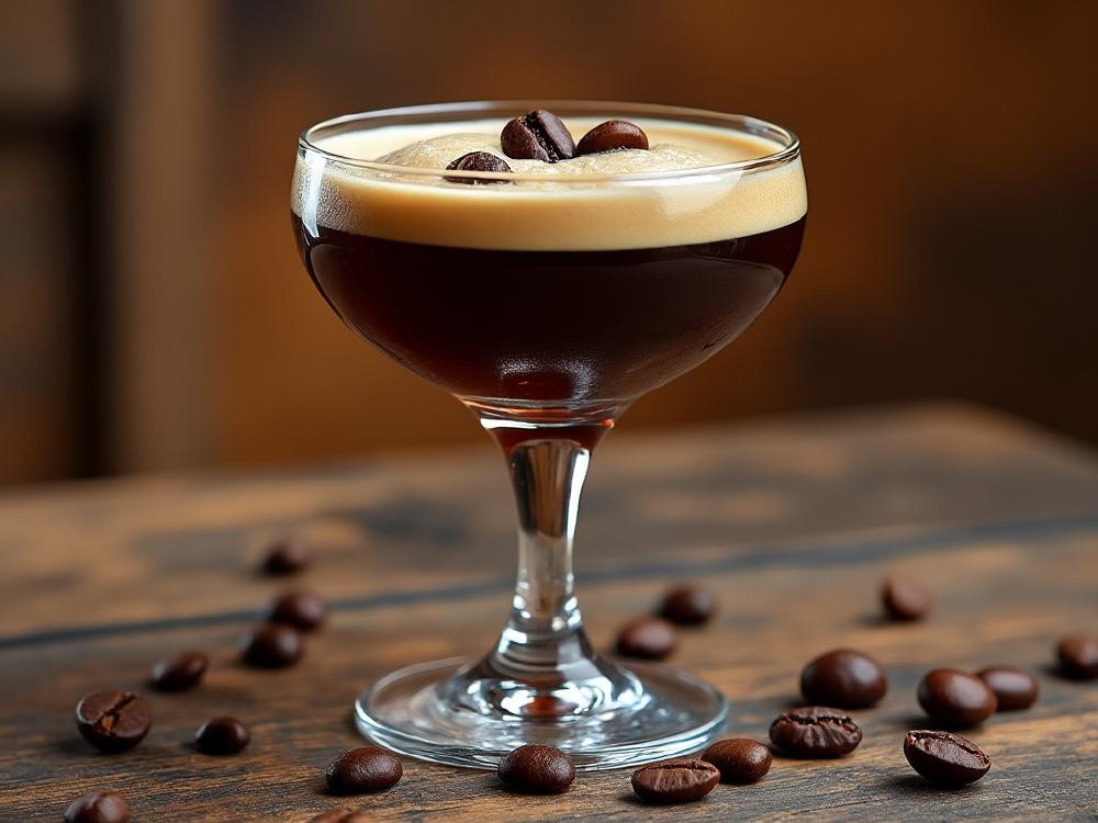 The Karsk Cafe (cocktail, martini, vodka) - Karsk, a potent coffee-based drink, belongs to the Hot Toddy family, originating in Sweden. This traditional drink, made with strong coffee and grain alcohol, is a warming concoction enjoyed during cold winter months. 