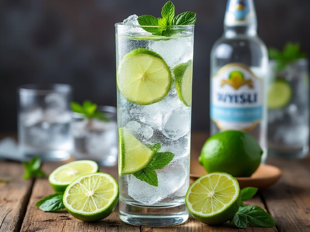 The Long Vodka Cocktail (cocktail, highball, vodka) - Long Vodka is a refreshing highball, a cocktail family known for their tall, mixed-drink format. Its origins are likely modern, a twist on the classic Gin and Tonic, using vodka's clean taste and the citrusy bite of lime. 