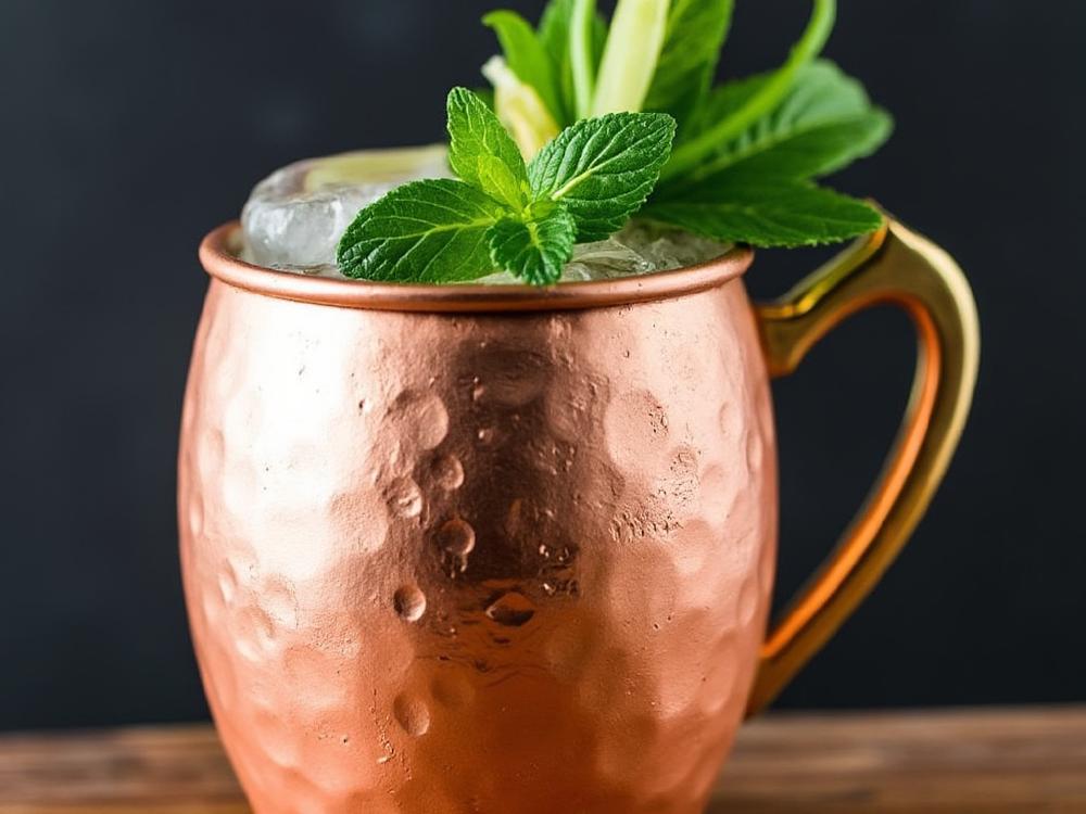 The Moscow Mule Cocktail (cocktail, highball, gin) - The Moscow Mule is a classic highball, born in the 1940s from a partnership between Smirnoff Vodka and the G.F. Heublein Brothers. This refreshing concoction utilizes the simplicity of a vodka base with the invigorating kick of ginger ale and lime juice. 