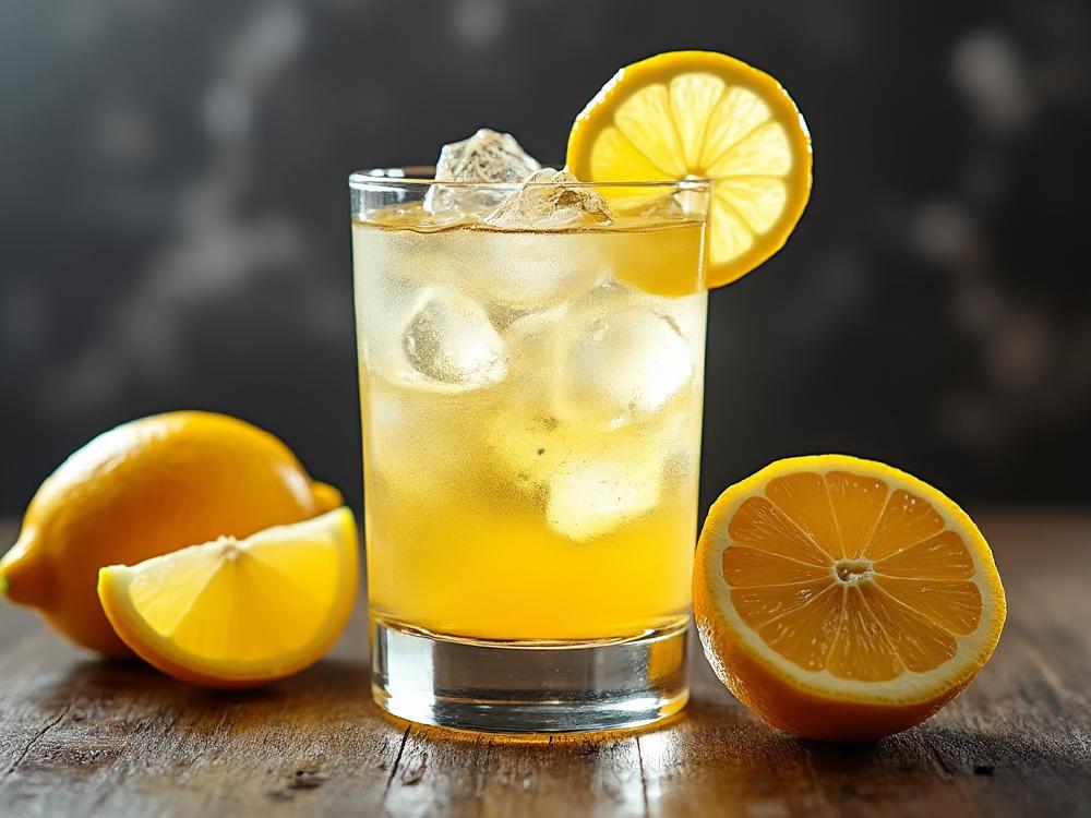 The New York Lemonade Cocktail (cocktail, sour, ) - The New York Lemonade belongs to the Sour family, a classic cocktail style characterized by a base spirit, citrus juice, and a sweetener. While its exact origins are unclear, its bright, refreshing nature likely draws inspiration from the 19th-century New York bar scene. 