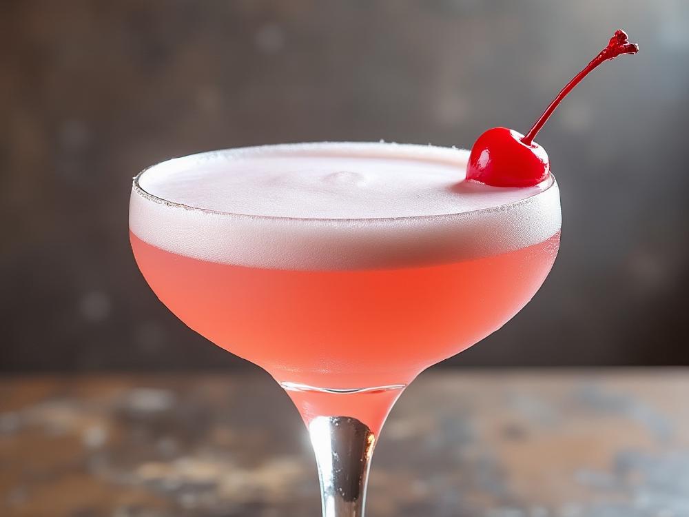 The Pink Lady Cocktail (cocktail, sour, gin) - The Pink Lady, a delightful blend of gin, apple brandy, lemon juice, and grenadine, is a member of the sour cocktail family. Its origins trace back to the early 20th century, likely originating in the United States, and its vibrant pink hue and sweet-tart flavor quickly made it a popular choice. 