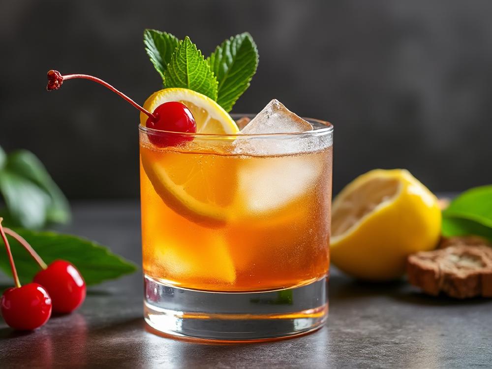 The Rum Sour Cocktail (cocktail, sour, rum) - The Rum Sour is a classic Sour, a cocktail family known for its simplicity and balance of spirit, citrus, and sweetener.  Its origins are debated, but likely emerged in the 1800s, likely a rum-based adaptation of the whiskey Sour. 