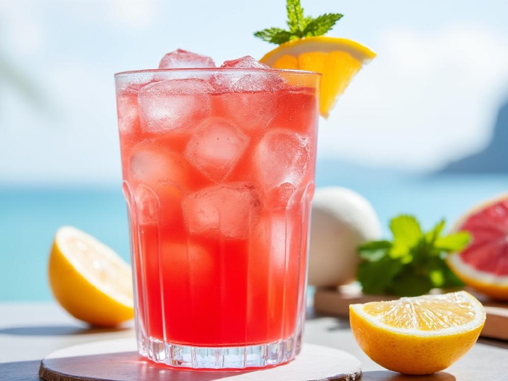 The Sea Breeze Cocktail (cocktail, highball, vodka) - The Sea Breeze is a classic highball, a refreshing blend of vodka, cranberry, and grapefruit juices.  Originating in the 1940s, this pink and tart cocktail likely emerged as a sweeter take on the traditional Vodka and Grapefruit juice cocktail.  