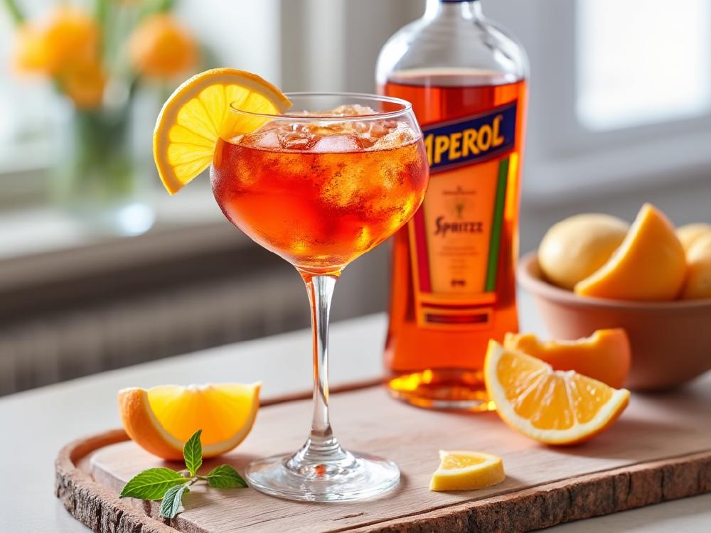 The Aperol Spritz Cocktail (cocktail, highball, gin) - The Aperol Spritz is a classic member of the Aperitivo family, originating in the Veneto region of Italy in the 19th century. This refreshing, bitter-sweet concoction is perfect for sipping before a meal. 