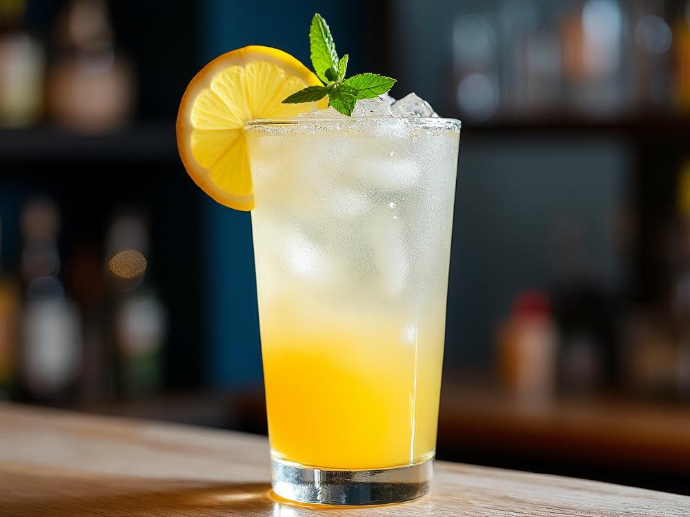 The Tom Collins Cocktail (cocktail, highball, gin) - The Tom Collins is a classic gin sour, a cocktail family known for its tart, refreshing flavors.  Its origin is debated, with claims ranging from a 19th-century New York bartender to a British comedian's joke. 