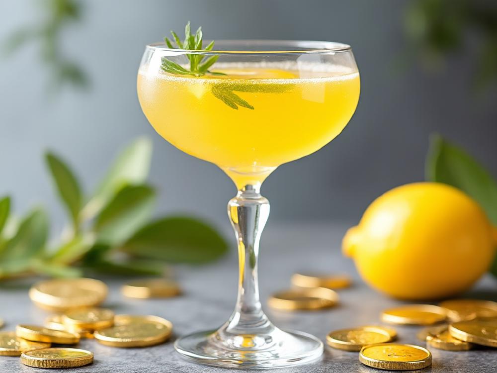 The Zizi Coin-Coin Punch (cocktail, punch, %!s(<nil>)) - The Zizi Coin-coin is a classic sour cocktail, a family known for its tart and refreshing nature. Its origins are likely French, with the name possibly referencing a playful, mischievous character. 